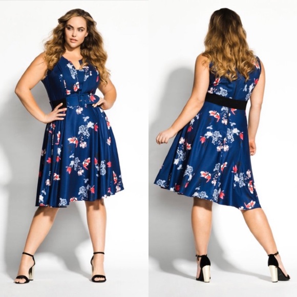 City Chic Dresses & Skirts - 🏆HP🏆 CITY CHIC•lotus love dress